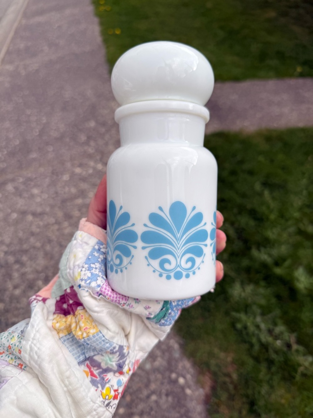 Vintage 60s Belgium Apothecary Jar